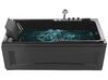 Left Hand Whirlpool Bath with LED 1690 x 810 mm Black ARTEMISA_821468