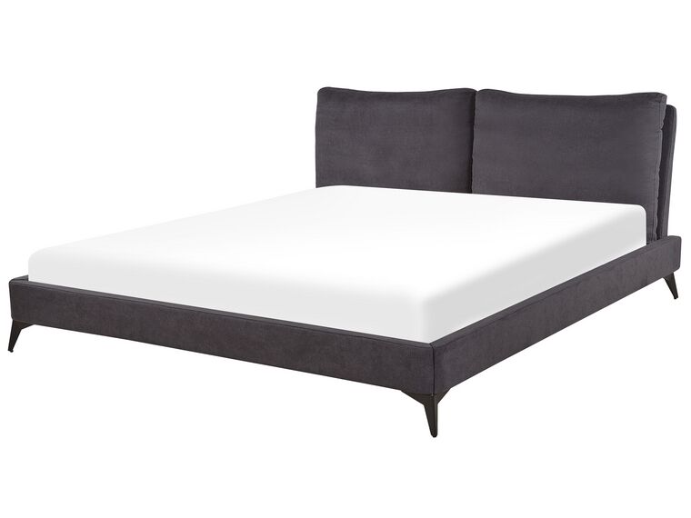 Velvet EU Super King Size Bed Dark Grey MELLE_791170