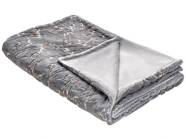 Blanket 150 x 200 cm Grey GODAVARI 