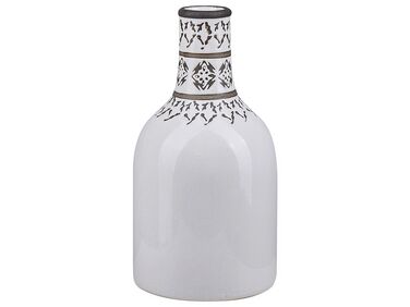 Vaso decorativo gres porcellanato bianco 25 cm ANKON