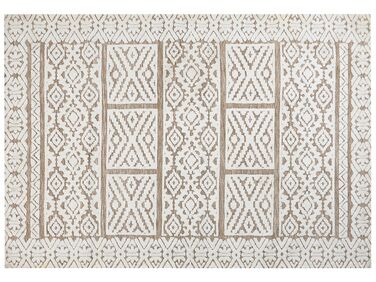 Area Rug 160 x 230 cm Off-White and Beige GOGAI
