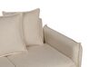 Fabric Sofa Bed with Storage Beige KRAMA_898316