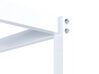 Metal EU King Size Canopy Bed White LESTARDS _863430