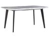 Extending Dining Table 160/200 x 90 cm Marble Effect with Black MOSBY_793876