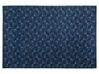 Teppich marineblau 140 x 200 cm Kurzflor SAVRAN_802964