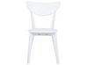 Matgrupp av bord och 4 stolar vit ROXBY_792027
