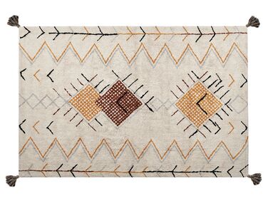 Bavlnený koberec 160 x 230 cm béžový BOLAY