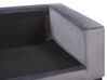 3 Seater Velvet Sofa Dark Grey VADSTENA _771391