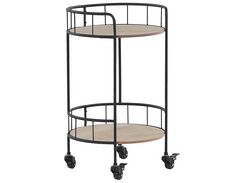 Musta / vaalea puinen tarjoiluvaunu HIKO Musta / vaalea puinen tarjoiluvaunu HIKO