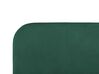 Cama de casal em veludo verde esmeralda 140 x 200 cm FLAYAT_834094