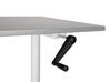 Hæve sænkebord manuelt hvid/grå 160 x 72 cm DESTINAS_899089