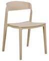 Set of 2 Dining Chairs Beige SOMERS_873422