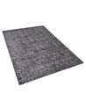 Teppich dunkelgrau-silber 160 x 230 cm abstraktes Muster ESEL_762573