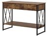 2 Drawer Console Table Dark Wood with Black AYDEN_757251