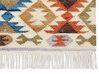 Kelim Teppich Wolle mehrfarbig 160 x 230 cm geometrisches Muster Kurzflor VOSKETAP_859374
