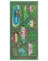 Detský koberec so vzorom 80 x 150 cm zelený TUTAK_754955