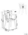 Set of 4 Plastic Dining Chairs White MORILL_876341