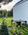 Kerek fekete kerti étkezőasztal ⌀ 120 cm MALETTO_863652