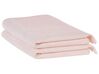 Sada 2 bavlněných froté ručníků růžové ATIU_843373