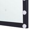 Metal LED Wall Vanity Mirror 50 x 60 cm Black ODENAS_814051