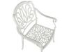 	Conjunto de 4 sillas de metal blanco/verde oliva ANCONA_806957