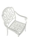 	Conjunto de 4 sillas de metal blanco/verde oliva ANCONA_806957