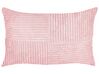 Conjunto de 2 almofadas decorativas em bombazine rosa 47 x 27 cm MILLET_854683