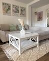 Coffee Table with Shelf White LOTTA_884994