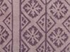 Lot de 2 coussins en velours à motif géométrique lilas 45 x 45 cm SILYBUM_838365
