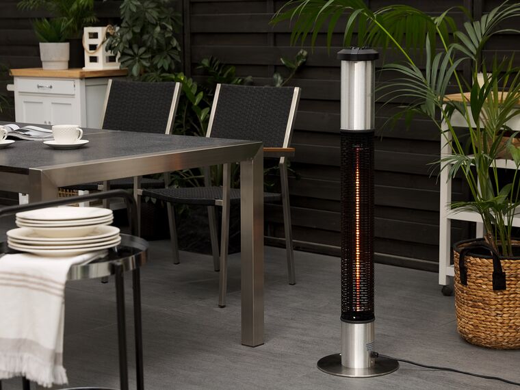 Electric Patio Heater with Builtin Ashtray VEZUVIO Beliani.co.uk
