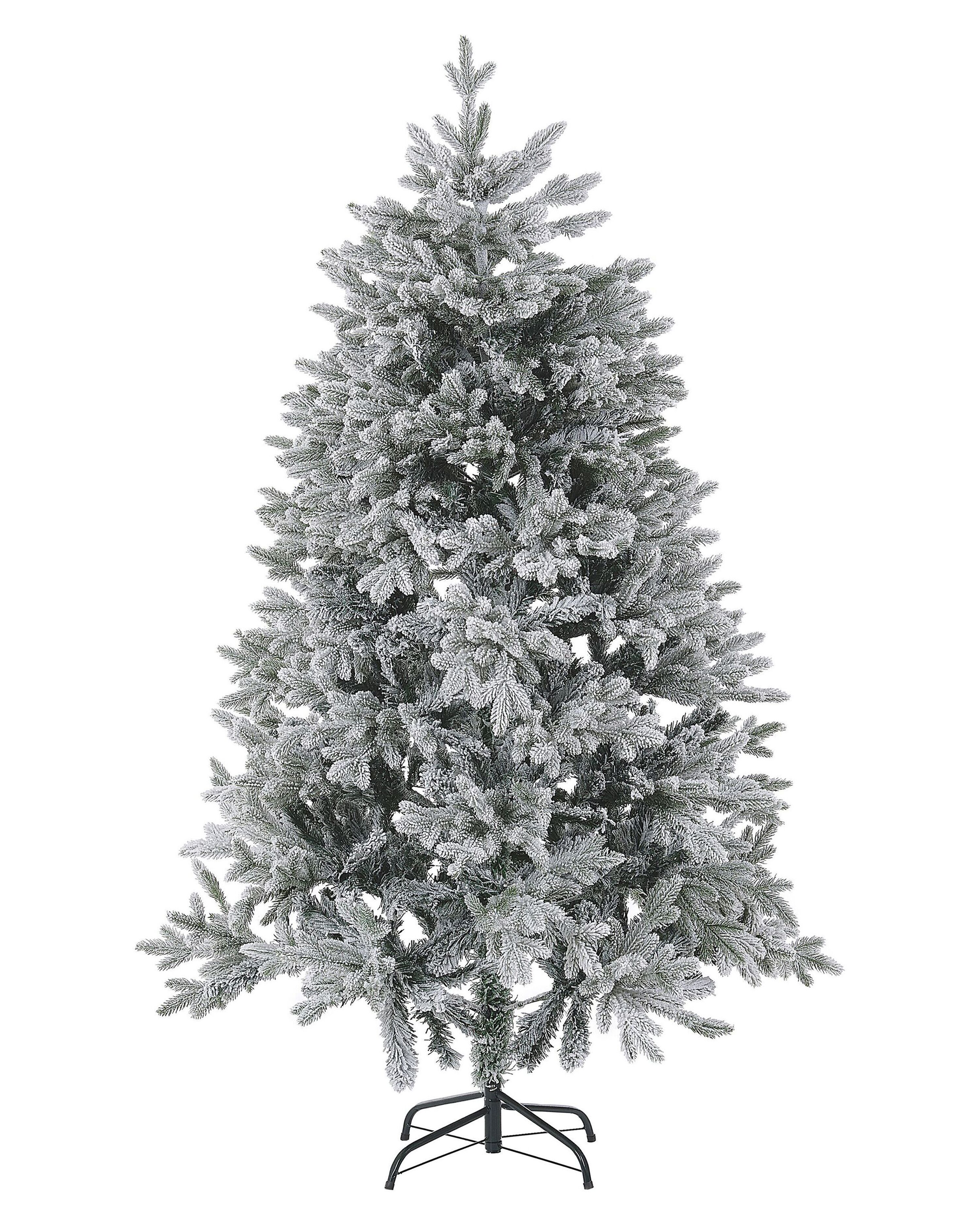 Beliani Sapin de Noël artificiel 210 cm blanc TOMICHI Arbre