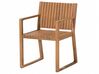 Zestaw ogrodowy akacjowy stół i 8 krzeseł jasne drewno SASSARI_821407