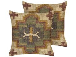 Koristetyyny juutti monivärinen 45 x 45 cm 2 kpl PULICAT