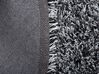 Shaggy Round Rug ⌀ 140 cm Black and White CIDE_746825