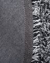 Teppich schwarz-weiß ⌀ 140 cm Shaggy CIDE_746825