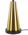 Tischlampe hellbeige / gold 60 cm Trommelform SANDON_732010