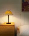 Lámpara de mesa de cuerda de papel beige y amarillo 40 cm MOMBA_914516