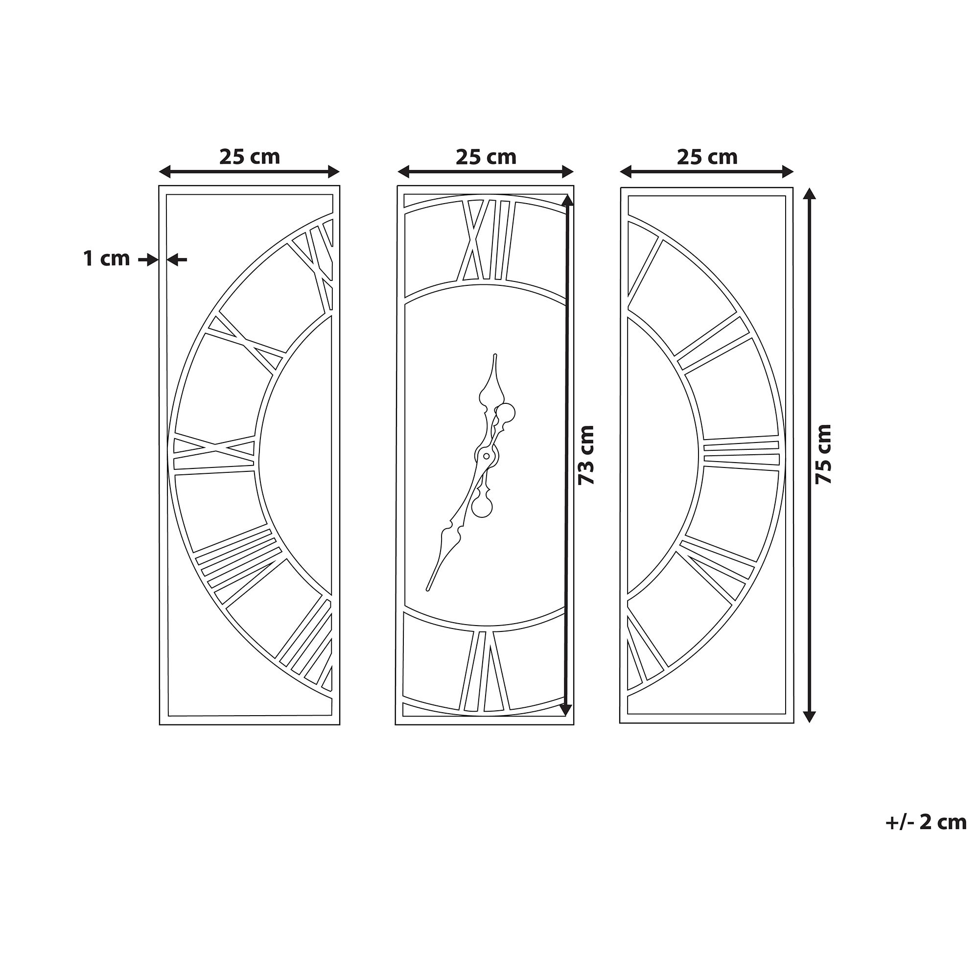 Zegar ścienny 75 x 75 cm jasne drewno COATLAN