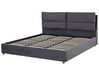 Velvet EU Super King Size Ottoman Bed Grey BATILLY_792257