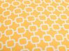 Sett med 2 gule hageputer med geometrisk mønster 40 x 70 cm ASTAKOS_783429
