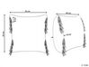 Tkaný bavlněný polštář s geometrickým vzorem a střapci 45 x 45 cm vícebarevný LABLAB_838665