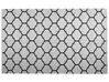 Outdoor Teppich schwarz-weiß 160 x 230 cm zweiseitig Kurzflor ALADANA_733701