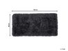 Tappeto shaggy rettangolare nero 80 x 150 cm CIDE_746833