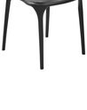 Set of 4 Dining Chairs Black GUBBIO _844333