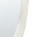 Lustro ścienne welurowe 60 x 90 cm białe AUDES_891951