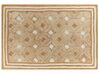 Teppich Jute beige 160 x 230 cm geometrisches Muster Kurzflor MENGEN_887770