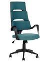 Swivel Office Chair Teal Blue GRANDIOSE_834294