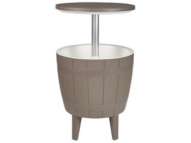 Chladící barový stolek ⌀ 48 cm šedý SILG