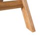 Table et 2 chaises de jardin en bois avec coussins vert menthe FIJI_867296