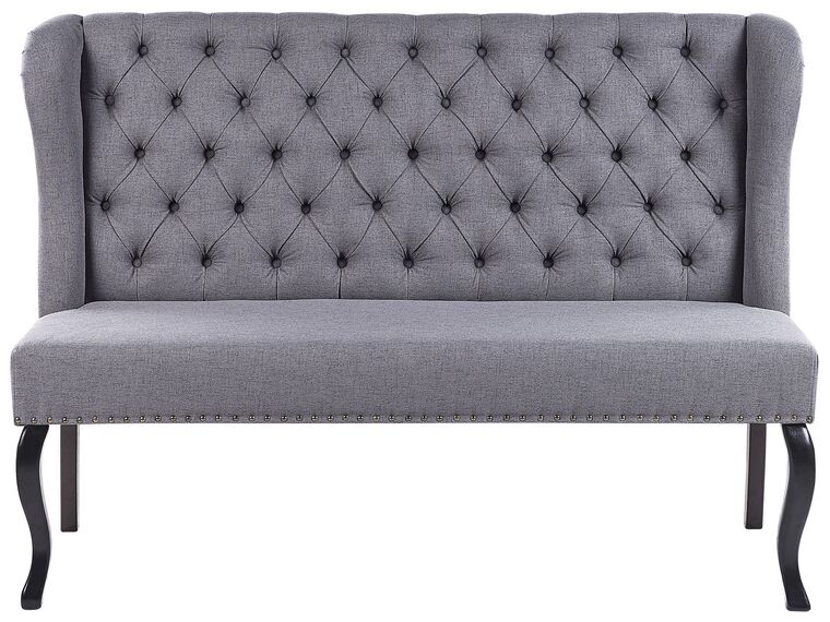 2 Seater Fabric Kitchen Sofa Grey TORSBY_793374